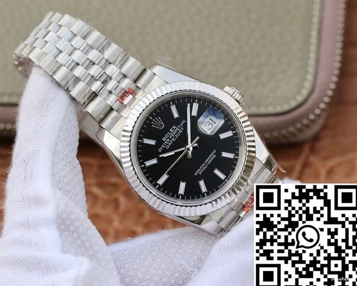 Datejust Black GM Factory Dial Rolex M126234-0015 0315